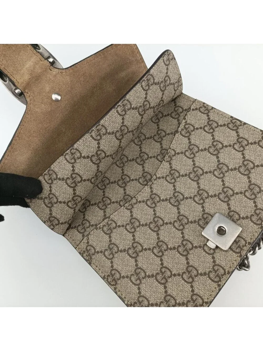 ★SOLD★ Gucci Dionysus Beige Brown Canvas Shoulder - Picture 15 of 15